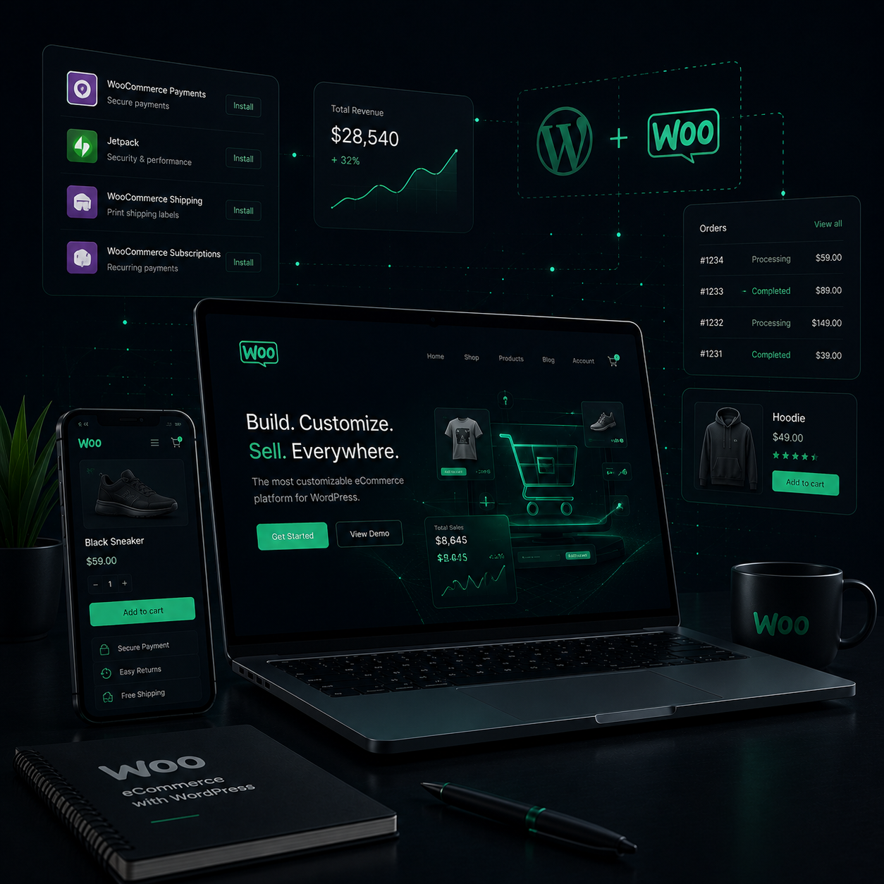 WooCommerce development in Lebanon — custom WooCommerce store on WordPress built by WebVue for Lebanese e-commerce businesses