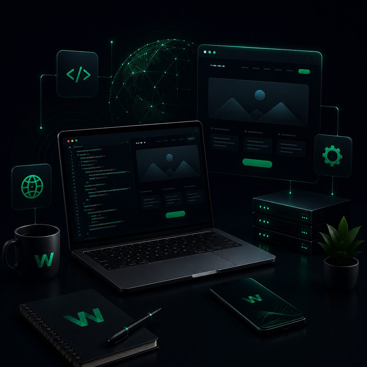 Website design and development work in progress